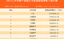 2017前5个月保费（保险2017年上半年）