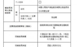 人保四川省处罚