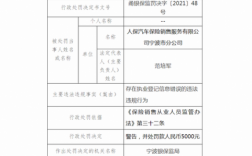 人保车险受处罚吗