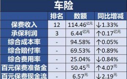 车险经营指标