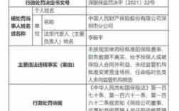 人保被罚款（人保罚款怎么回事）