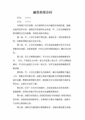 融资担保费收取合同（融资担保费收取标准）-图1