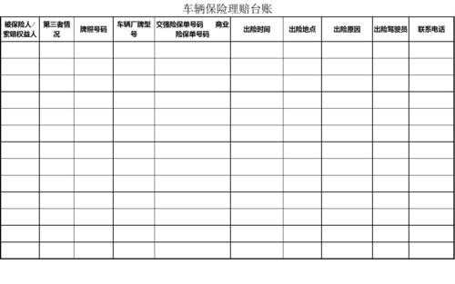 人保记账表格（人保车险表格）-图3